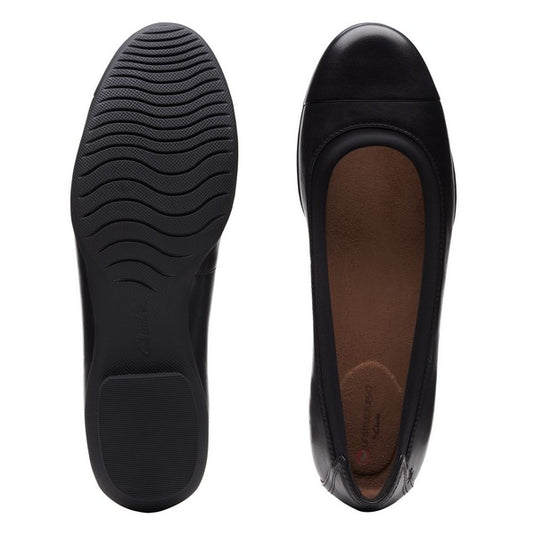 Clarks Women's Neenah Garden Black Leather Clarks Women's Neenah Garden Black Leather