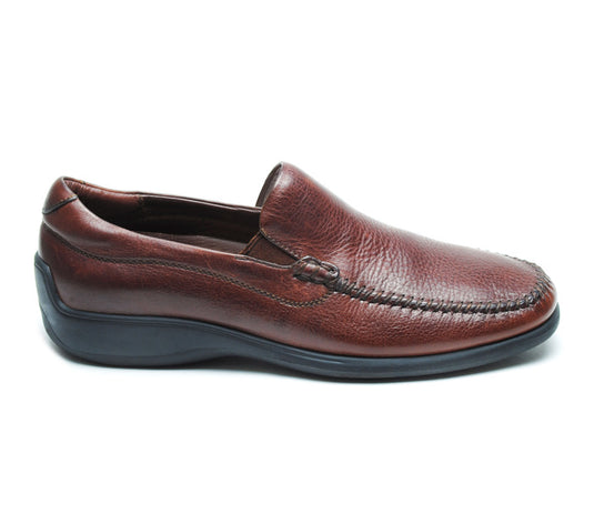 Neil M Men's Rome Venetian Slip-on Walnut Leather
