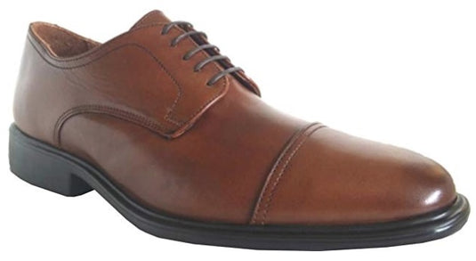 Neil M Men's Senator Cap Toe Walnut Leather Neil M Men's Senator Cap Toe Walnut Leather
