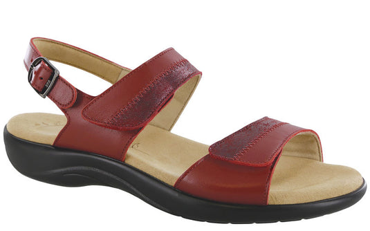 SAS Women's Nudu Two Tone Leather Sandals Ruby/Cabernet SAS Women's Nudu Two Tone Leather Sandals Ruby/Cabernet