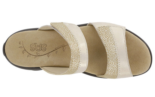 SAS Women's Nudu Two Tone Slide Sandals Golden SAS Women's Nudu Two Tone Slide Sandals Golden