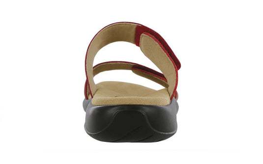 SAS Women's Nudu Two Tone Slide Sandals Ruby/Cabernet SAS Women's Nudu Two Tone Slide Sandals Ruby/Cabernet