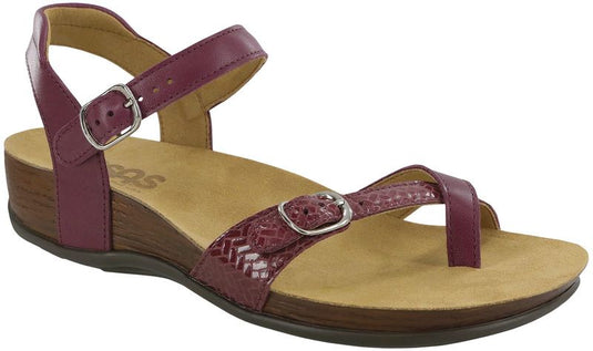 SAS Women's Pampa Elevated Dress Sandals Plum/Weave SAS Women's Pampa Elevated Dress Sandals Plum/Weave