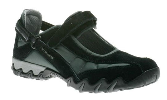 Allrounder Women's Niro Mary Jane Black Suede Fabric Allrounder Women's Niro Mary Jane Black Suede Fabric
