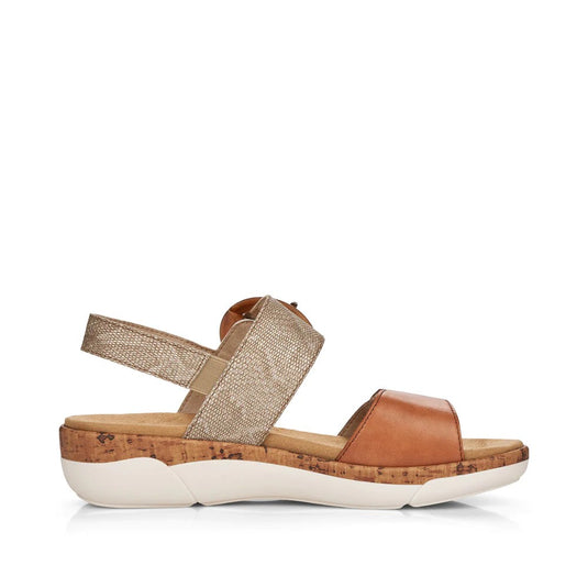 Remonte by Rieker Women's Jocelyn 53 Noccia-Lehm-Metallic Remonte by Rieker Women's Jocelyn 53 Noccia-Lehm-Metallic