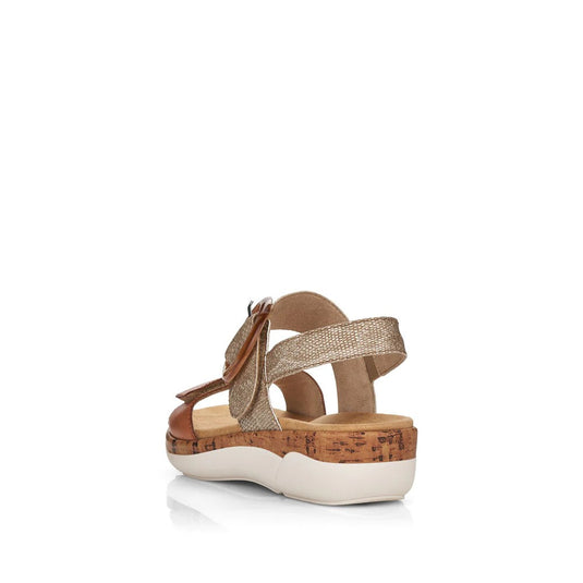 Remonte by Rieker Women's Jocelyn 53 Noccia-Lehm-Metallic Remonte by Rieker Women's Jocelyn 53 Noccia-Lehm-Metallic
