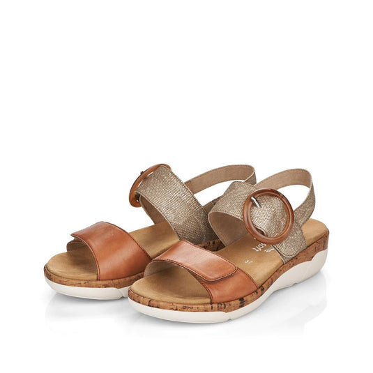 Remonte by Rieker Women's Jocelyn 53 Noccia-Lehm-Metallic Remonte by Rieker Women's Jocelyn 53 Noccia-Lehm-Metallic