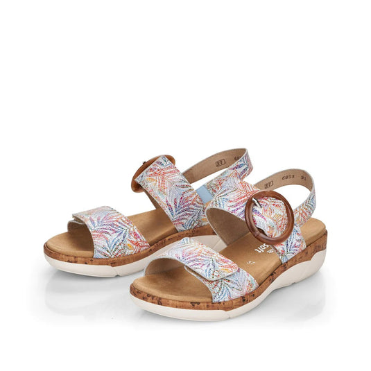 Remonte by Rieker Women's Jocelyn 53 Weiss Multi Remonte by Rieker Women's Jocelyn 53 Weiss Multi