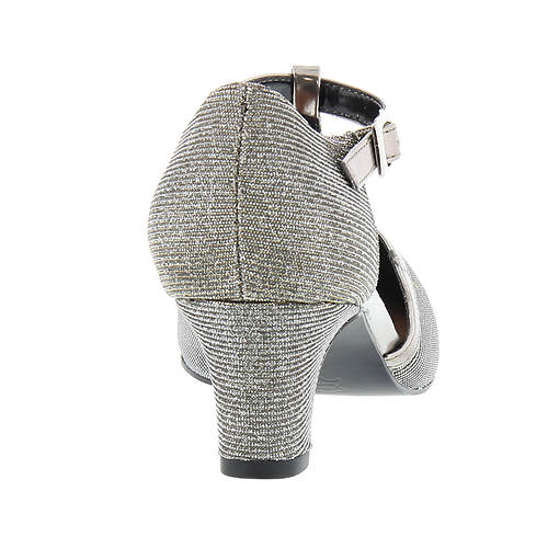 Ros Hommerson Women's Heidi Silver Iridescent Glitter Fabric Ros Hommerson Women's Heidi Silver Iridescent Glitter Fabric