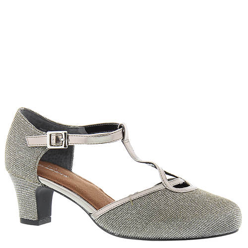 Ros Hommerson Women's Heidi Silver Iridescent Glitter Fabric Ros Hommerson Women's Heidi Silver Iridescent Glitter Fabric