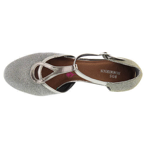 Ros Hommerson Women's Heidi Silver Iridescent Glitter Fabric