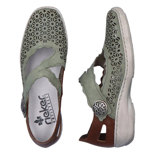 Rieker Women's Doris G4 Sandals Mint Rieker Women's Doris G4 Sandals Mint