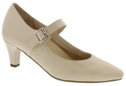 Ros Hommerson Women's Kiki Maryjane Nude Lizard Print Leather Ros Hommerson Women's Kiki Maryjane Nude Lizard Print Leather