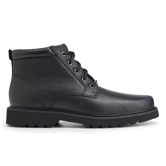 Rockport Northfield Plain Toe Boot Black Leather
