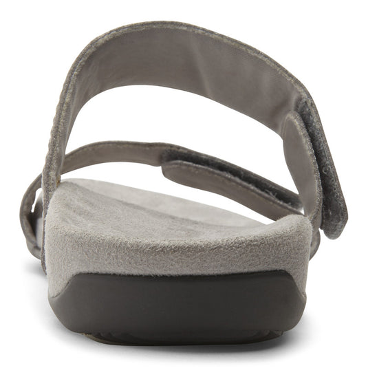 Vionic Women's Samoa Slide Sandals Pewter Vionic Women's Samoa Slide Sandals Pewter