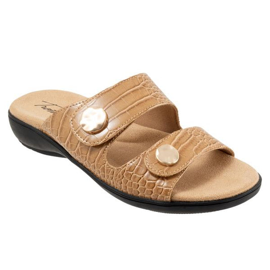 Trotters Women's Ruthie Sandals Luggage Croco Trotters Women's Ruthie Sandals Luggage Croco