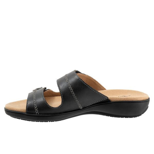 Trotters Women's Ruthie Sandals Black Stitch