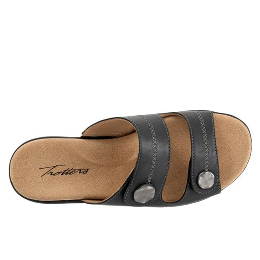 Trotters Women's Ruthie Sandals Black Stitch Trotters Women's Ruthie Sandals Black Stitch