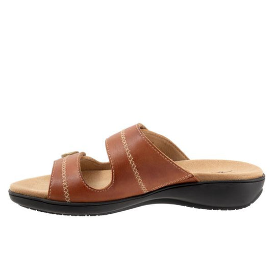 Trotters Women's Ruthie Sandals Luggage Stitch