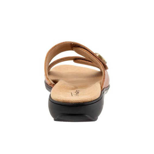 Trotters Women's Ruthie Sandals Luggage Stitch Trotters Women's Ruthie Sandals Luggage Stitch