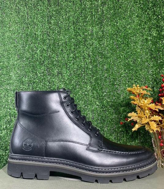 Timberland Men's Port Union Moc Toe Boot Black Timberland Men's Port Union Moc Toe Boot Black