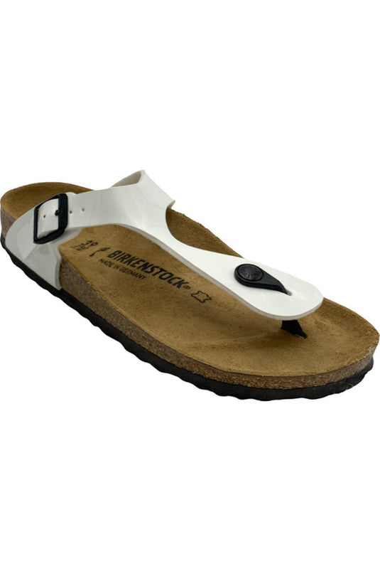 Birkenstock Sandals Gizeh Patent White     New Color Birkenstock Sandals Gizeh Patent White     New Color