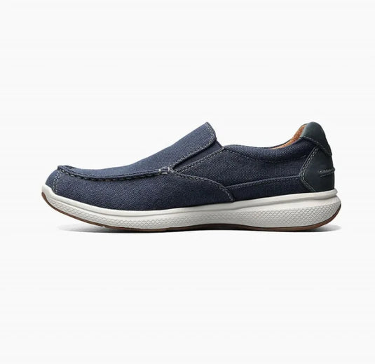 Florsheim Men's Great Lakes Canvas Moc Toe Slip-on Navy