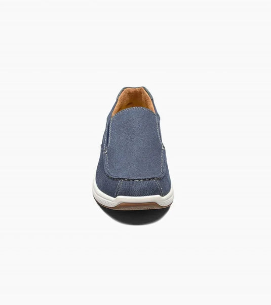 Florsheim Men's Great Lakes Canvas Moc Toe Slip-on Navy Florsheim Men's Great Lakes Canvas Moc Toe Slip-on Navy