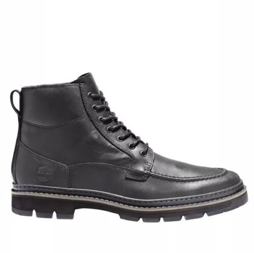 Timberland Men's Port Union Moc Toe Boot Black Timberland Men's Port Union Moc Toe Boot Black