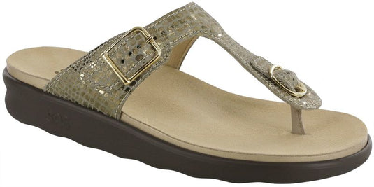 SAS Women's Sanibel T-Strap Slide Sandals Olive Gold SAS Women's Sanibel T-Strap Slide Sandals Olive Gold
