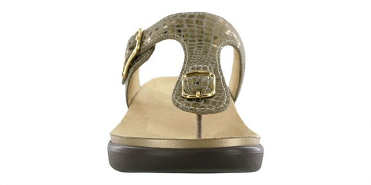 SAS Women's Sanibel T-Strap Slide Sandals Olive Gold SAS Women's Sanibel T-Strap Slide Sandals Olive Gold