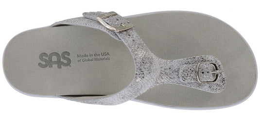 SAS Women's Sanibel T-Strap Slide Sandal Plata SAS Women's Sanibel T-Strap Slide Sandal Plata