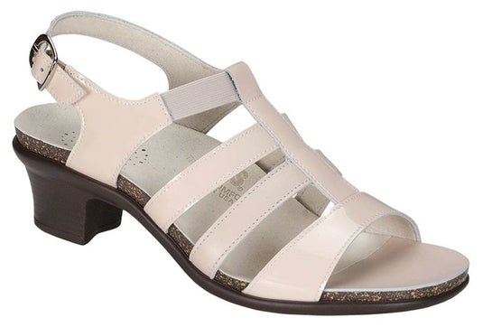 SAS Women's Allegro Strappy Sandals with Heel Cream