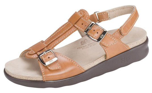 SAS Women's Captiva T-Strap Sandal Caramel SAS Women's Captiva T-Strap Sandal Caramel