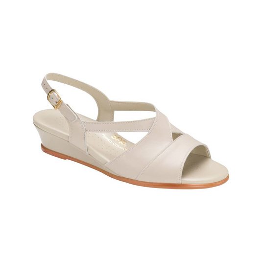 SAS Women's Caress Elevated Wedge Sandals Bone SAS Women's Caress Elevated Wedge Sandals Bone
