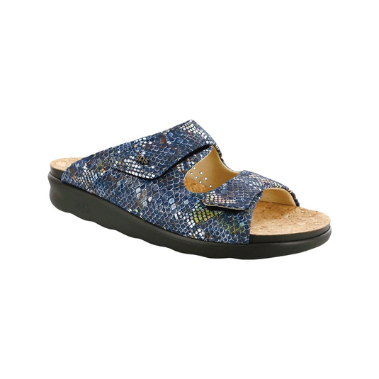 SAS Women's Cozy Slide Sandals Multi Snake Navy SAS Women's Cozy Slide Sandals Multi Snake Navy
