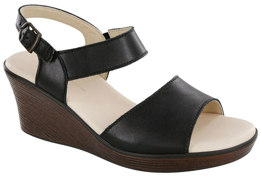 SAS Women's Heather Wedge Sandals Black SAS Women's Heather Wedge Sandals Black