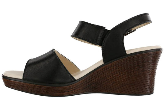 SAS Women's Heather Wedge Sandals Black SAS Women's Heather Wedge Sandals Black