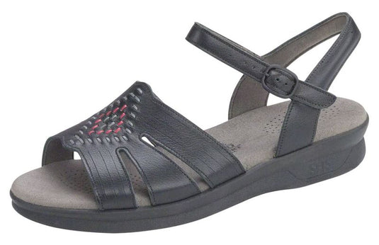 SAS Women's Huarache Sling Back Sandals Black