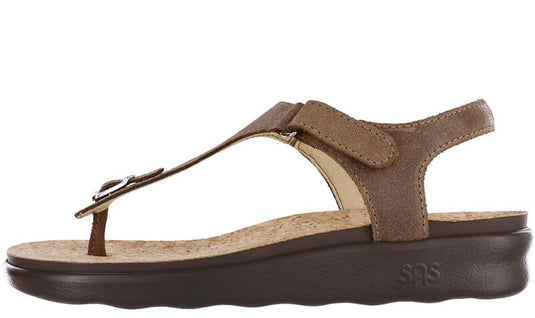SAS Women's Marina T-Strap Sandal Brown
