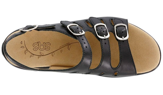 SAS Women's Mystic Back Strap Sandals Black SAS Women's Mystic Back Strap Sandals Black