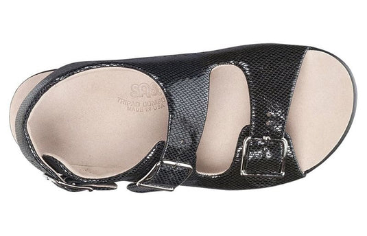 SAS Women's Relaxed Casual Sandals Black Snake SAS Women's Relaxed Casual Sandals Black Snake