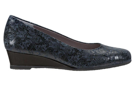 SAS Women's Sofia (USA) Elevated Wedge Navy Blue SAS Women's Sofia (USA) Elevated Wedge Navy Blue
