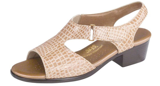 SAS Women's Suntimer Comfort Dress Sandals Beige Croc