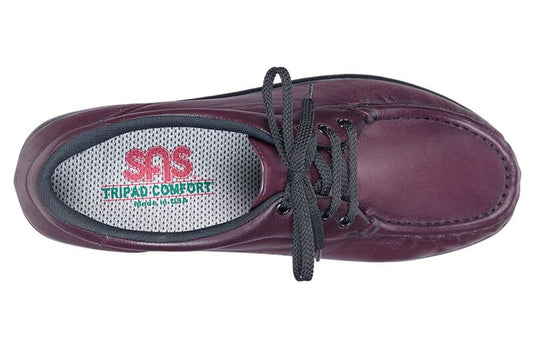 SAS Women's Take Time Lace Up Loafer Antique Wine SAS Women's Take Time Lace Up Loafer Antique Wine