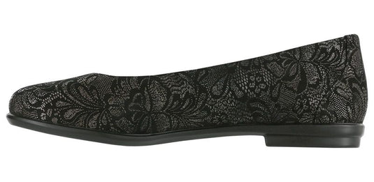 SAS Women's Scenic Ballet Flat Black Lace SAS Women's Scenic Ballet Flat Black Lace
