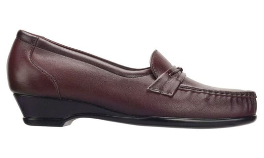 SAS Women's Easier Slip-on Moccasin Antique Wine