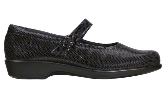 SAS Women's Maria Mary Jane Shoe Black Snake SAS Women's Maria Mary Jane Shoe Black Snake