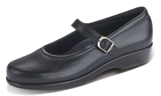 SAS Women's Maria Mary Jane Shoe Black Leather SAS Women's Maria Mary Jane Shoe Black Leather