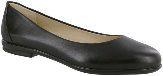 SAS Women's Scenic Ballet Flat Black Leather